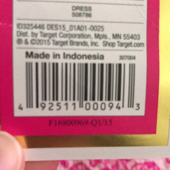 SOLD π€NWT TARGET LILLY PULITZER 2015 NEON PINK SHIFT DRESS SIZE L 10-12π€ - Picture 16 of 16
